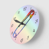 Sicheres Button Runde Wanduhr (Winkel)