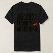 Sicheres Coding OWASP A5 2021 - Fehlkonfiguration T-Shirt (Design vorne)