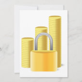 Sicheres Geld Einladung (Vorderseite)