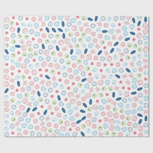 Sicheres Leben vor Bakterien Geschenkpapier (Flach)