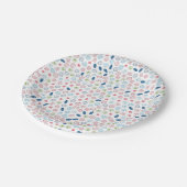 Sicheres Leben vor Bakterien Pappteller (Schrägansicht)