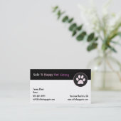 Sicheres N glücklich Visitenkarte (Stehend Vorderseite)