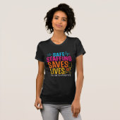 Sicheres Staffeln Rette Krankenschwestern T-Shirt (Vorne ganz)