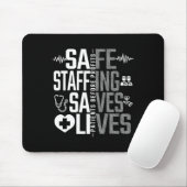Sicheres Staffing Rette März Krankenschwestern und Mousepad (Mit Mouse)