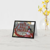 Sicheres ZEICHEN von vermisstem Sie Karte (Gelbe Blume)