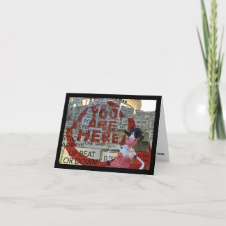 Sicheres ZEICHEN von vermisstem Sie Karte