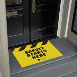 Sicherheit am Arbeitsplatz beginnt hier mit Gelb-  Fußmatte