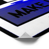 Sicherheit am Arbeitsplatz Poster (Ecke)