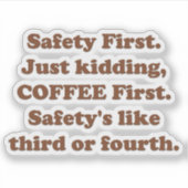 Sicherheit Aufkleber (Vorderseite)