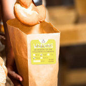 Sicherheit bei Lebensmittelallergien Quadratischer Aufkleber