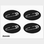 Sicherheit Button Solidarität Ovaler Aufkleber (Blatt)