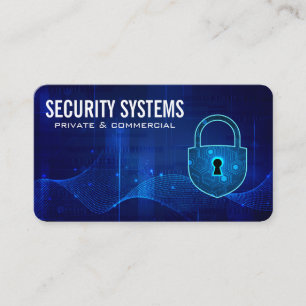 Sicherheit Cyber Lock   Moderne Technik Visitenkarte