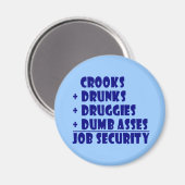 Sicherheit der Polizisten Magnet (Vorderseite/Rückseite)