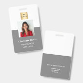 Sicherheit des Graupersonals Foto ID Ausweis (Front & Back)
