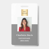 Sicherheit des Graupersonals Foto ID Ausweis (Front)