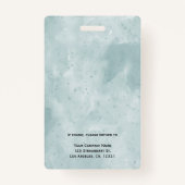 Sicherheit des Logos für das Foto von Wasserfarben Ausweis (Rückseite)