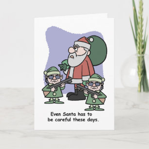 Sicherheit des Weihnachtsmanns Karte
