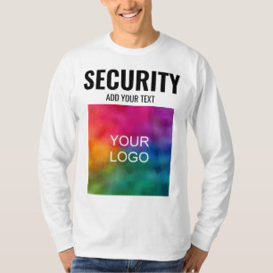 Sicherheit Doppelseitige Vorlage Moderne Mens T-Shirt