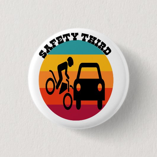 SICHERHEIT DRITTER PATRIOTISCHER T - Shirt IM JULI Button (Vorderseite)