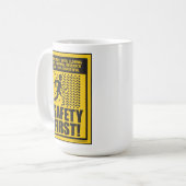 SICHERHEIT ERSTE! (Klonen-u. zeitliche Kaffeetasse (Vorderseite Links)