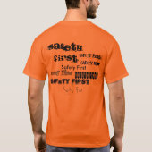 Sicherheit erste T-Shirt (Rückseite)