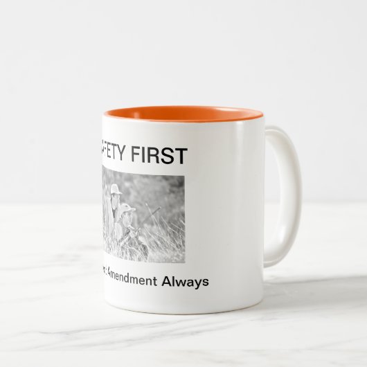 SICHERHEIT ERSTE zweite Änderungs-immer Tasse (VorderseiteRechts)