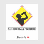 Sicherheit für den menschlichen Verzehr Aufkleber (Blatt)