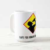 Sicherheit für den menschlichen Verzehr Kaffeetasse (Vorderseite Links)