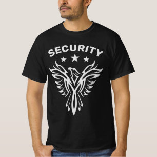 Sicherheit für den Schwarzen und Silberadler T-Shirt