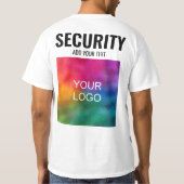 Sicherheit für doppelseitige Druckgeräte mit benut T-Shirt (Rückseite)