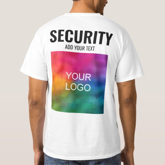 Sicherheit für doppelseitige Druckgeräte mit benut T-Shirt (Rückseite)