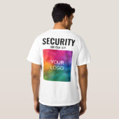 Sicherheit für doppelseitige Druckgeräte mit benut T-Shirt (Schwarz voll)