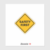 SICHERHEIT GEHT VOR AUFKLEBER (Blatt)