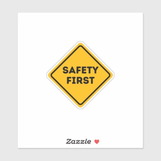 SICHERHEIT GEHT VOR AUFKLEBER (Blatt)