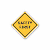 SICHERHEIT GEHT VOR AUFKLEBER (Vorderseite)