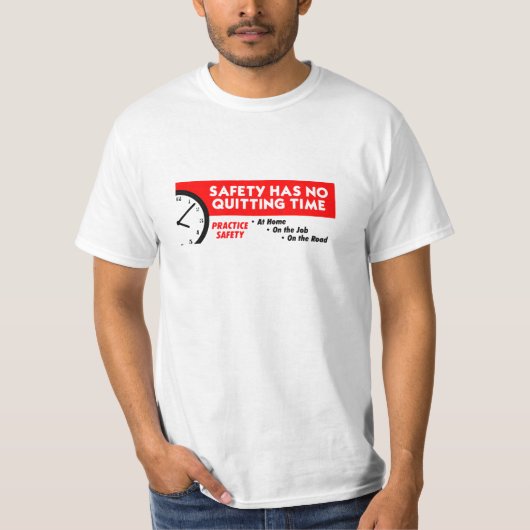 Sicherheit hat keine beendigende Zeit T-Shirt (Vorderseite)