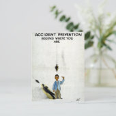 Sicherheit im Vintagen Zweiten Weltkrieg Postkarte (Stehend Vorderseite)