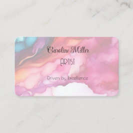 Sicherheit in blauen Abstrakten Blindfarbenformula Visitenkarte