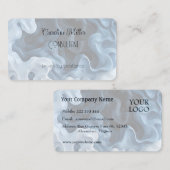 Sicherheit in blauen Abstrakten Blindfarbenformula Visitenkarte (Vorne/Hinten)