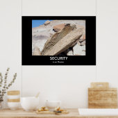 SICHERHEIT ist ein Demotivationspaket Poster (Küche)