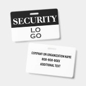 Sicherheit mit benutzerdefinierter Logo-ID Ausweis (Vorder- & Rückseite)