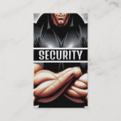 Sicherheit mit großen Muskeln Visitenkarte (Vorderseite)
