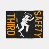 Sicherheit Nebensache Fleecedecke (Vorderseite (Horizontal))