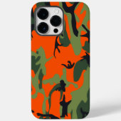 Sicherheit Orange und grüne Camouflage Case-Mate iPhone Hülle (Rückseite)