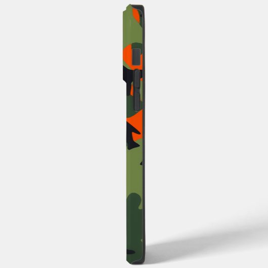 Sicherheit Orange und grüne Camouflage Case-Mate iPhone Hülle (Rückseite / Links)