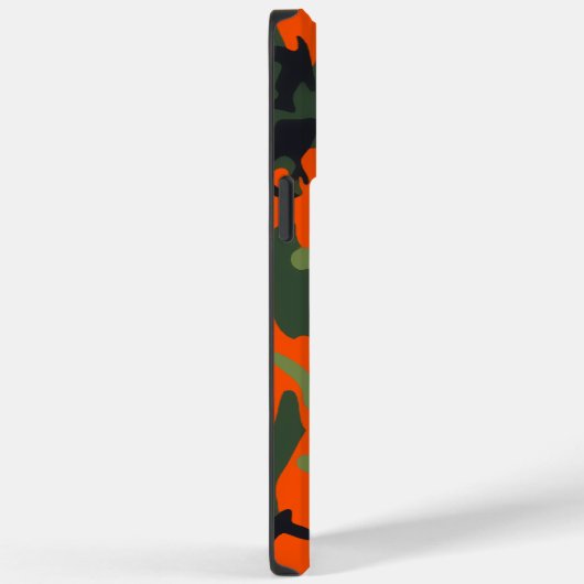 Sicherheit Orange und grüne Camouflage Case-Mate iPhone Hülle (Rückseite / Rechts)