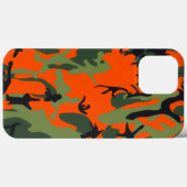 Sicherheit Orange und grüne Camouflage Case-Mate iPhone Hülle (Rückseite (Horizontal))