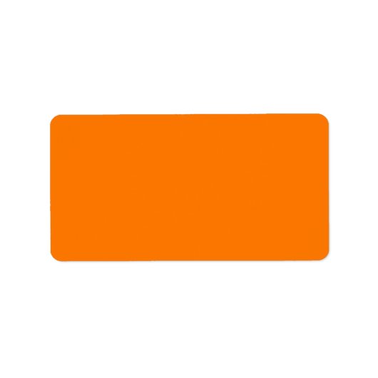 Sicherheit Orangefarbene Farbe Adressaufkleber (Vorne)