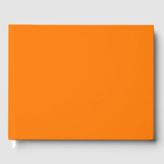 Sicherheit Orangefarbene Farbe Gästebuch (Vorderseite)
