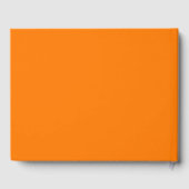 Sicherheit Orangefarbene Farbe Gästebuch (Rückseite)